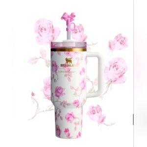 Ready to ship! Stanley x LoveShackFancy Quencher 40 oz Ribbon Rosa